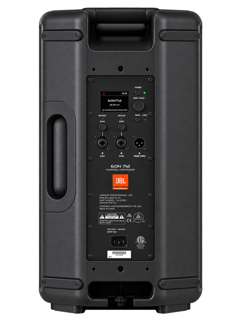 JBL EON712 aktív PA hangfal pár – Hangfal bérlés – bérlés – 3. kép