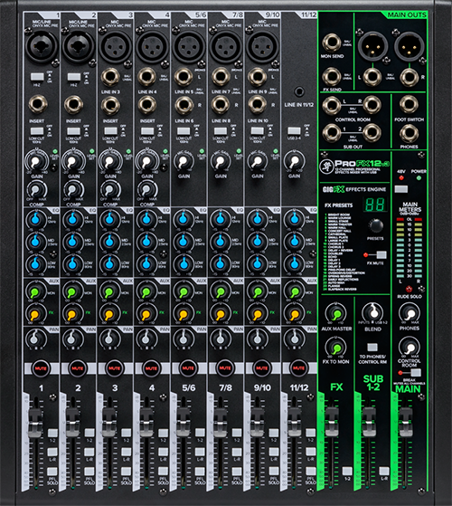 Mackie PROFX12V3 keverő – Mikrofon / Keverő / Karaoke pult – bérlés