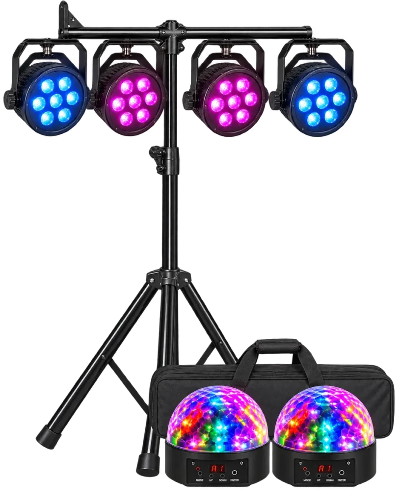 Led Par fényállvány szett